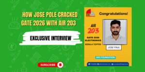 How Jose Pole Cracked GATE 2026 with AIR 203 | Exclusive Interview