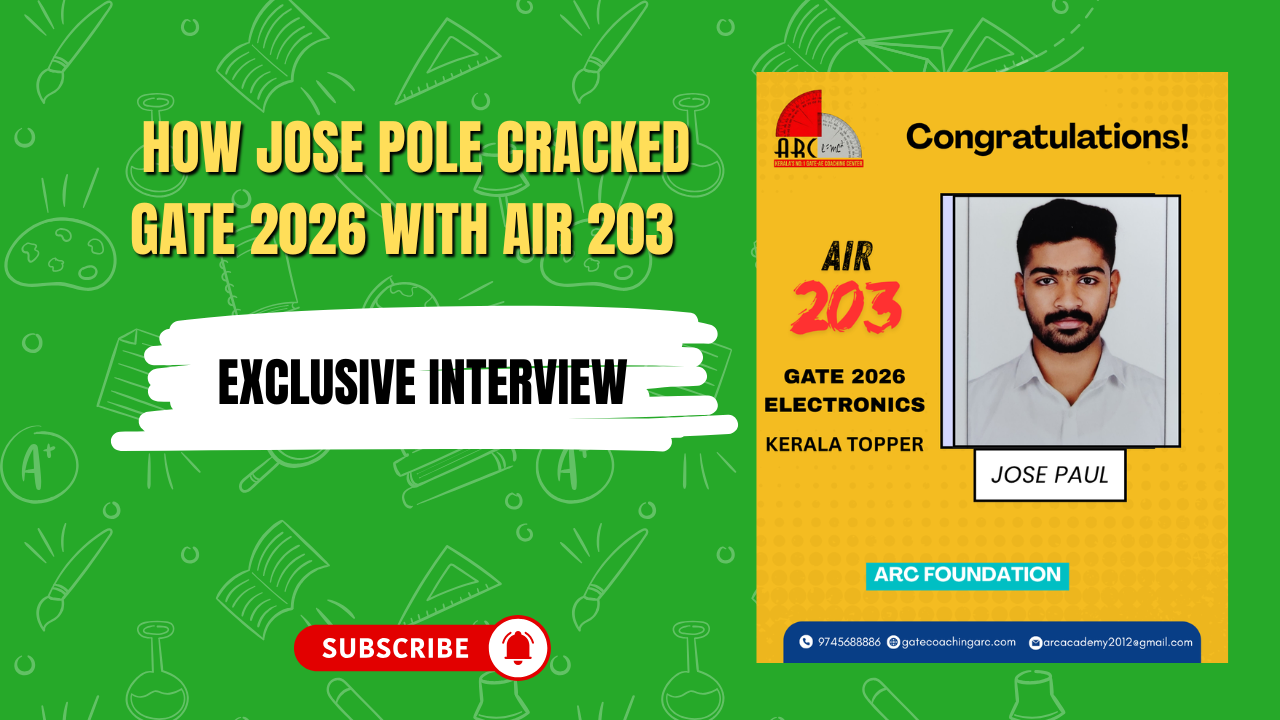 How Jose Pole Cracked GATE 2026 with AIR 203 | Exclusive Interview